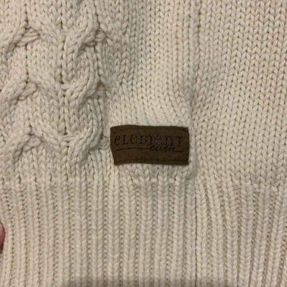 Element cable knit cream dress, Sz M. - Picture 3 of 7